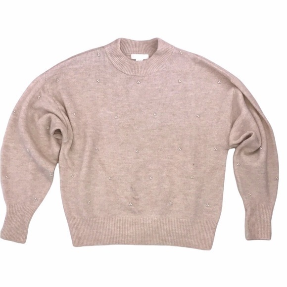 H&M Cream Pearl Sweater - Picture 1 of 9